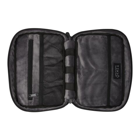 Rise GRS recycled organiser pouch Standard | Solid black | No Branding | not available | not available | not available