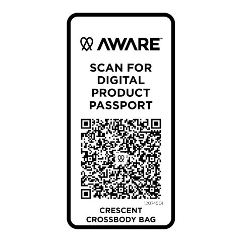 Crescent 500 g/m² Aware™ recycled crossbody bag White | No Branding | not available | not available