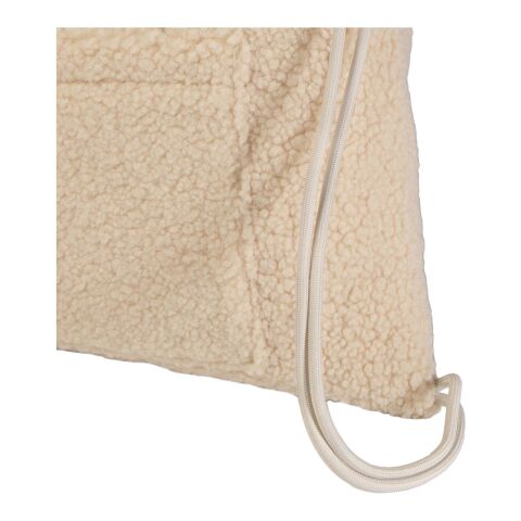 Bear GRS recycled sherpa drawstring backpack 9L Natural | No Branding | not available | not available