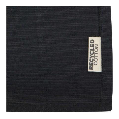 Odessa 220 g/m² GRS recycled cotton mini gusset tote bag 9L Standard | Solid black | not available | No Branding | not available | not available | not available