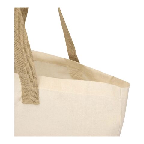 Sierra 140 g/m² GRS recycled foldable cotton tote bag 7L Standard | Natural-Natural | No Branding | not available | not available | not available