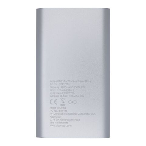 Juice 4000mAh wireless powerbank Standard | Silver | No Branding | not available | not available