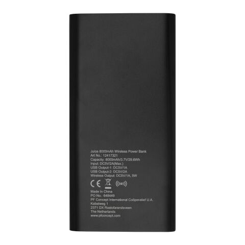 Juice 8000mAh wireless powerbank Standard | Solid black | No Branding | not available | not available