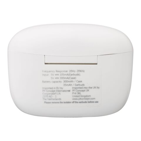 Essos 2.0 True Wireless auto pair earbuds with case Standard | White | Not applicable | No Branding | not available | not available