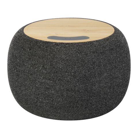 Ecofiber bamboo/RPET Bluetooth® speaker and wireless charging pad Standard | Natural-Grey | No Branding | not available | not available