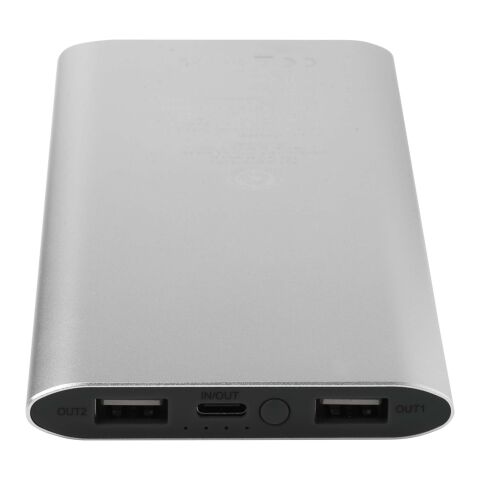 Juice 8000 mAh Type-C recycled aluminium wireless power bank Standard | Silver | not available | No Branding | not available | not available