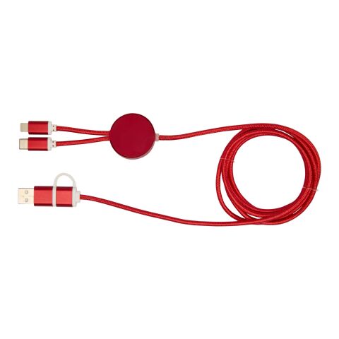 Alasia 5-in-1 recycled aluminium and plastic 150 cm data sync and 27W fast charge cable Standard | Red | not available | No Branding | not available | not available