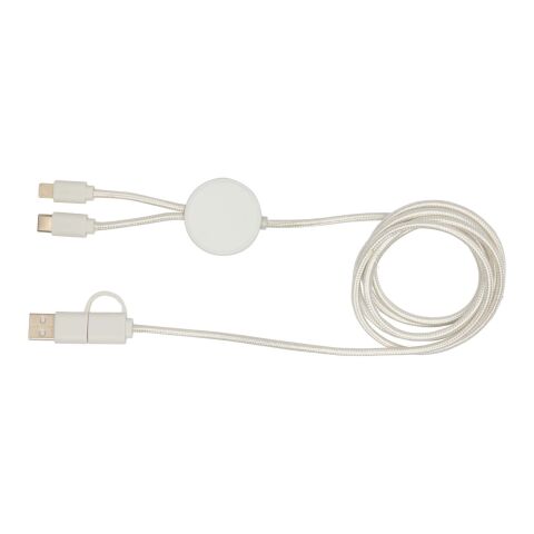 Citala 5-in-1 recycled plastic 150 cm data sync and 27W fast charge cable Standard | White | not available | No Branding | not available | not available