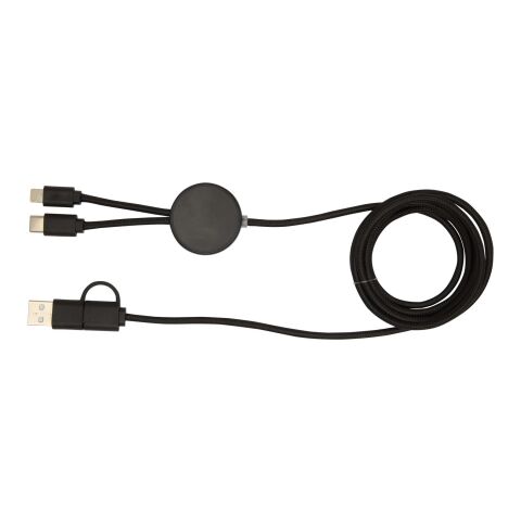 Citala 5-in-1 recycled plastic 150 cm data sync and 27W fast charge cable Standard | Black | No Branding | not available | not available