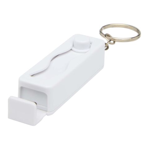 Aggia recycled plastic phone stand with fidget toy Standard | White | No Branding | not available | not available