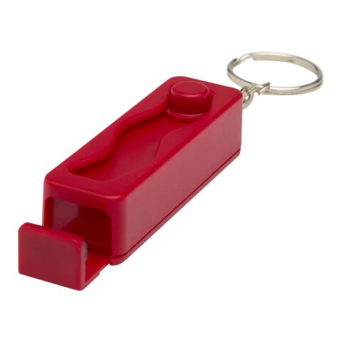 Aggia recycled plastic phone stand with fidget toy Red | not available | No Branding | not available | not available