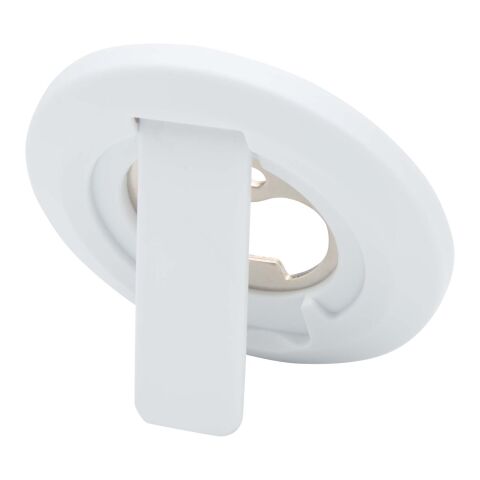 Ain recycled plastic magnetic phone stand with bottle opener  Standard | White | No Branding | not available | not available