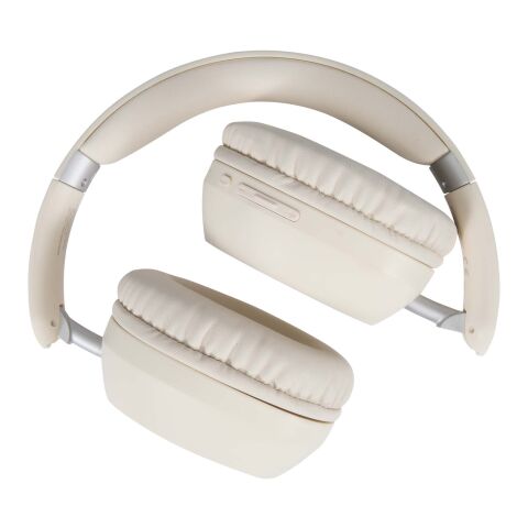 Hoggar recycled plastic over-ear foldeable ANC and ENC headphones Standard | White | No Branding | not available | not available