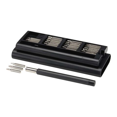 Orvix recycled plastic precision repair tool set Solid black