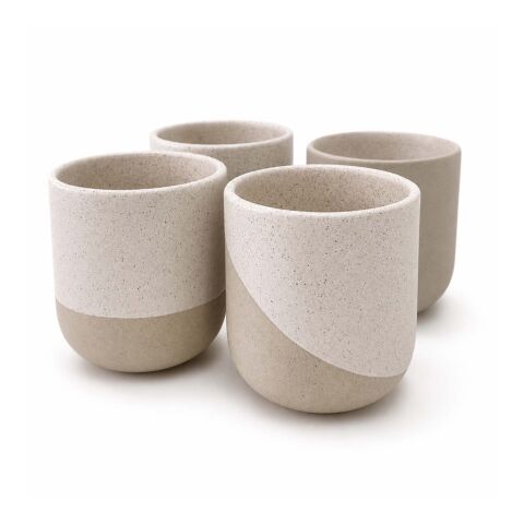 Originalhome Reclay 350 ml tea and matcha mug set	 White