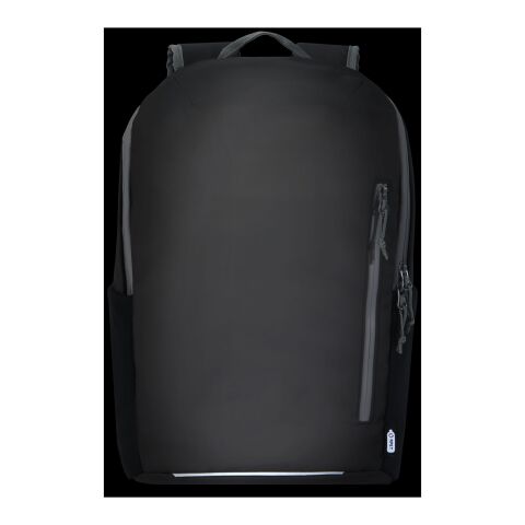 Aqua 15&quot; GRS recycled water resistant laptop backpack 21L Standard | Solid black | No Branding | not available | not available | not available