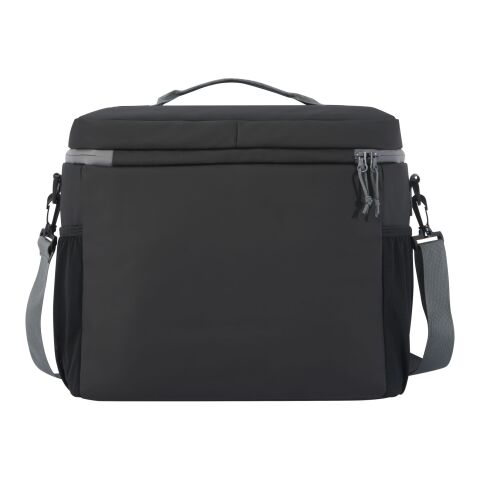 Aqua 20-can GRS recycled water resistant cooler bag 22L Standard | Solid black | No Branding | not available | not available | not available