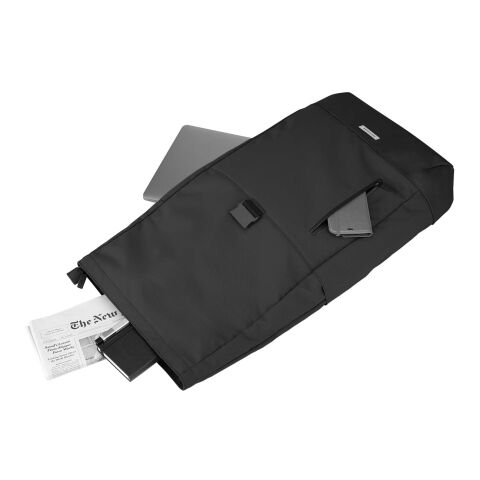Moleskine Metro rolltop backpack Standard | Solid black | Not applicable | No Branding | not available | not available | not available