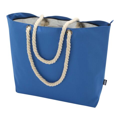 Panama GRS recycled beach cooler tote bag with cord handles Standard | Royal blue | not available | No Branding | not available | not available