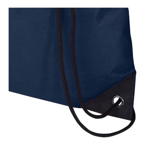 Evergreen GRS recycled non-woven drawstring bag 5L Standard | Heather navy | not available | No Branding | not available | not available | not available