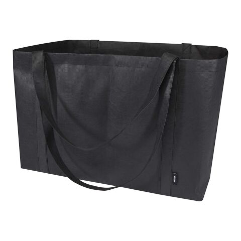 Jumbo GRS recycled non-woven extra large tote bag 65L Standard | Solid black | No Branding | not available | not available | not available