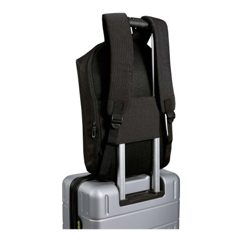 Luma 15" GRS recycled anti-theft laptop backpack 10L Standard | Solid black | not available | No Branding | not available | not available
