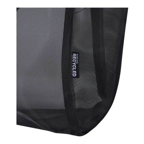 Mesh GRS recycled tote bag 23L Solid black