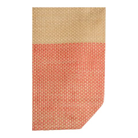 Rhythm straw paper tote bag 10L Brick