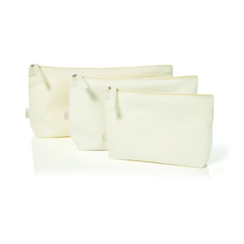 Halfar zipper bag ORGANIC S light grey | Without Branding