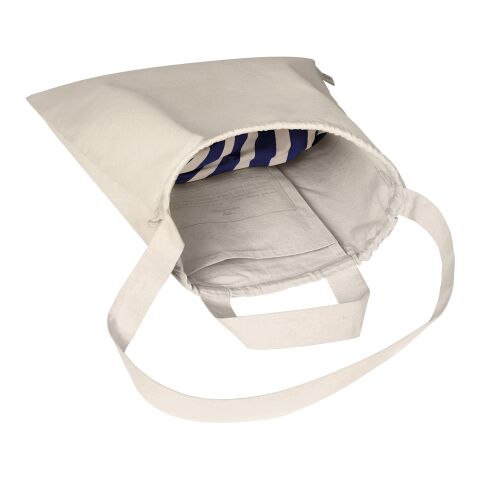 Halfar drawstring tote bag ORGANIC light grey | Without Branding