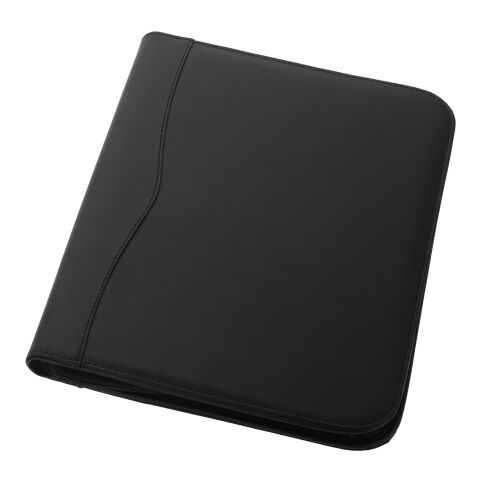 Ebony A4 zippered portfolio Standard | Solid black | Not applicable | No Branding | not available | not available