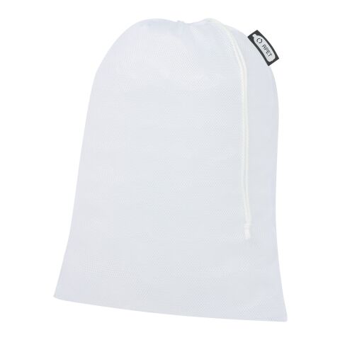 Recycled polyester grocery bag 30x41 cm White | No Branding | not available | not available