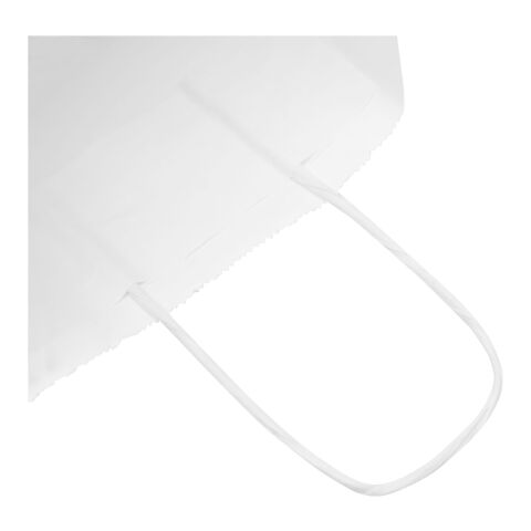 Kraft 80 g/m2 paper bag with twisted handles - small White | Not applicable | No Branding | not available | not available