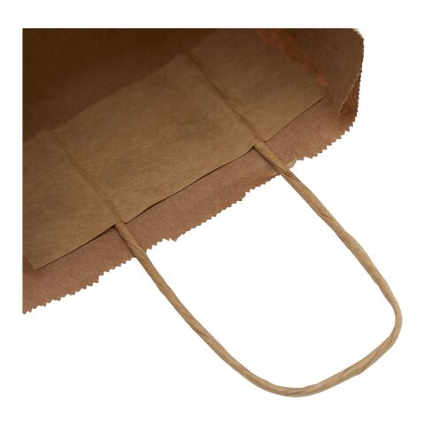 Kraft 80 g/m2 paper bag with twisted handles - small Kraft brown | No Branding | not available | not available