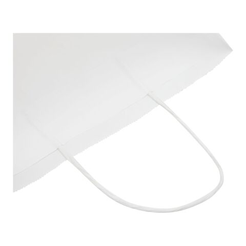Kraft 80 g/m2 paper bag with twisted handles - medium white | No Branding | not available | not available
