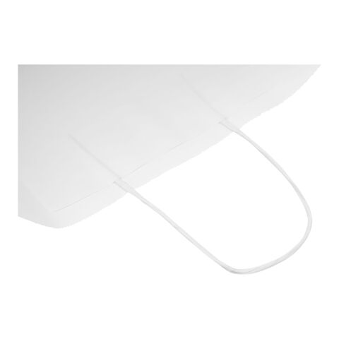 Kraft 80-90 g/m2 paper bag with twisted handles - large white | No Branding | not available | not available