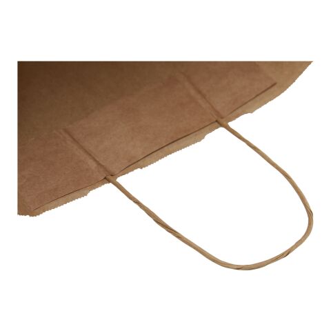 Kraft 80-90 g/m2 paper bag with twisted handles - large Kraft brown | not available | No Branding | not available | not available
