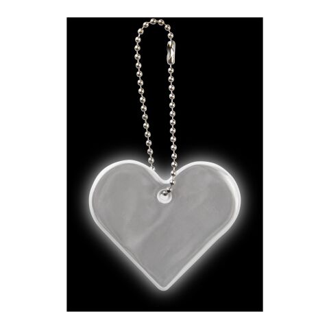 RFX™ H-16 heart reflective PVC hanger White | No Branding | not available | not available