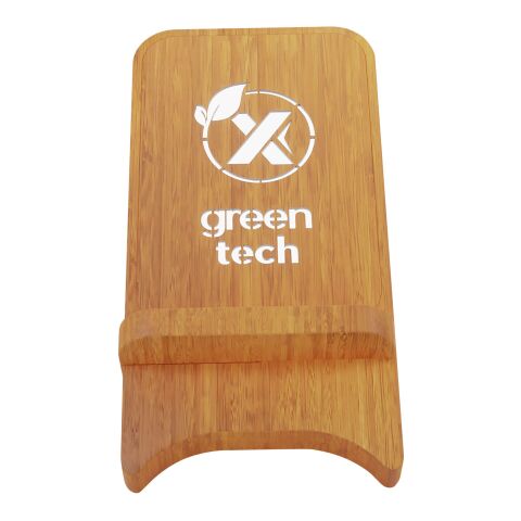SCX.design W26 10W wooden wireless charging phone stand with light-up logo Brown | No Branding | not available | not available
