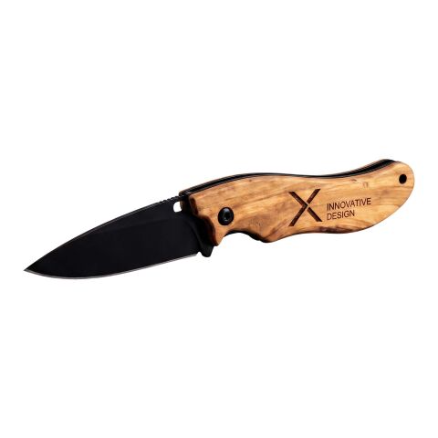 SCX.design T33 foldable olive wood knife Brown