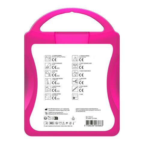 MyKit first aid premium kit Magenta | Digital Sticker | front | 90 mm x 127 mm
