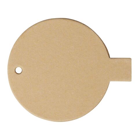 Round recycled paper USB 2.0 Kraft brown | No Branding | not available | not available | 1 GB