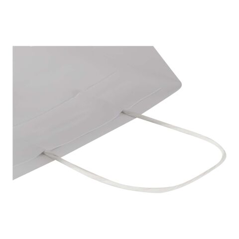 Kraft 120 g/m2 paper bag with twisted handles - 18 x 9 x 23 cm White
