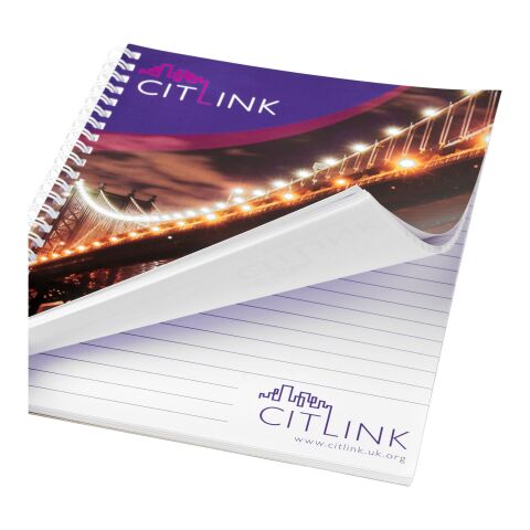 Desk-Mate® spiral A4 notebook White-Solid black | 50 pages | No Branding | not available | not available