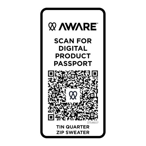 Tin unisex Aware™ recycled quarter zip sweater  Standard | Oatmeal | 2XS | No Branding | not available | not available | not available