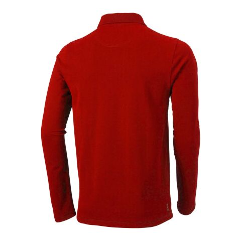 Oakville Long Sleeve Polo  Red | XS