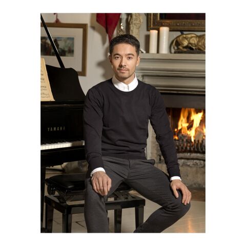 Merrit men&#039;s crewneck pullover Solid black | XS | No Branding | not available | not available | not available