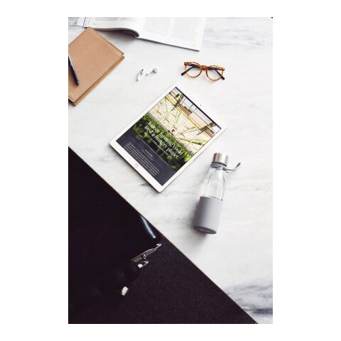 VINGA Lean Glass Water Bottle grey | No Branding | not available | not available