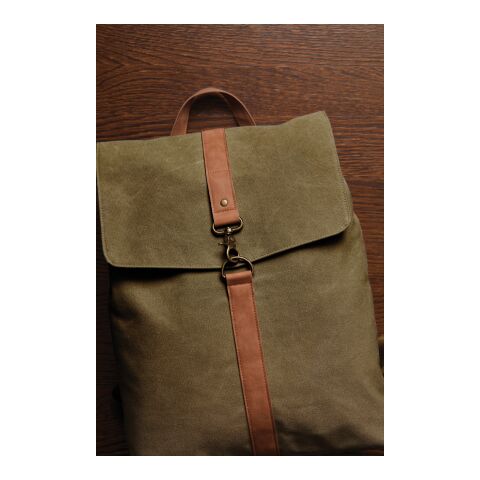 VINGA Bosler canvas backpack green | No Branding | not available | not available