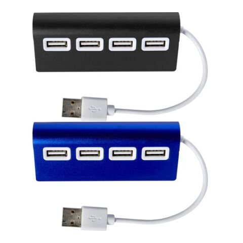 Aluminium USB hub Leo black | No Branding | not available | not available